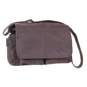 Classic Leather Messenger Bag – Rugged EDC/Survival Carry