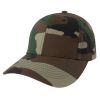 Kids Woodland Camo Low Profile Cap Adjustable Cotton Hat