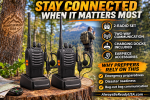 2 Pack BF-888S UHF Two-Way Radios – Portable Walkie Talkies
