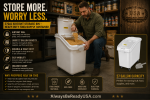 27gal Airtight Storage Bin – Heavy-Duty Food/Supply Container