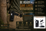 Tactical Medical Set w/CAT Tourniquet/Pouch/Scissors: Survival
