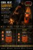 2000W 2in1 Portable Propane Stove/Heater: Survival Cook/Heat