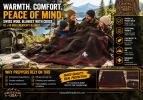 Swiss Wool Blanket With Cross – 62 x 80 Inc Emergency Blanket