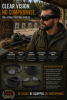 Collapsible Tactical Goggles: Anti-Fog UV400 Protective Eyewear