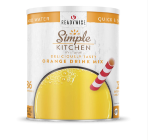 Simple Kitchen Orange Drink Mix- 86 Serving Can