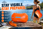 Hi-Viz Swim Safety Buoy – Inflatable Airbag Float for Emergency
