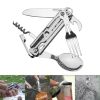 Folding Stainless Steel Survival Tableware – Knife/Fork/Spoon
