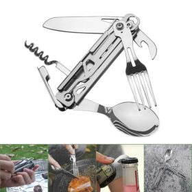 Folding Stainless Steel Survival Tableware – Knife/Fork/Spoon