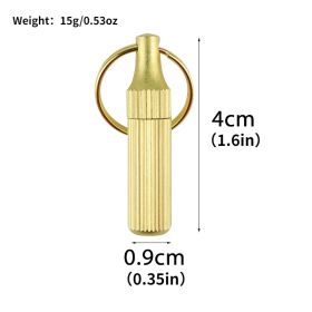 Mini Brass Capsule Knife – Survival Pocket/Keychain Pendant