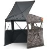 Hunting Blind, 6-7 Person Ground Blinds with Carrying Bag, Portable Camouflage Tent