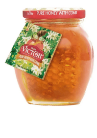 Don Victor Pure Honey with Comb - 16oz Glass Jar/No Allergens