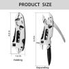 6in1 Stainless Steel Multitool Wrench/Plier - Survival Pocket Tool