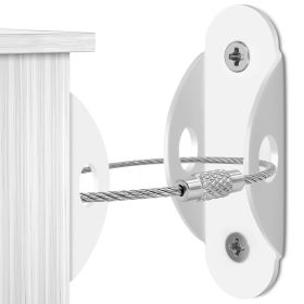 10-Pack Furniture Anchors for Baby Proofing and Anti-Tip Safety