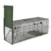 Steel Single Door Live Animal Trap Cage with Folding Handle