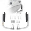 Marine Trailer Guide Set, 20.5' Flexibly Adjustable Poles, Pair of Steel Anti-Rust Guides, Durable Roller Support for Ski, Fishing