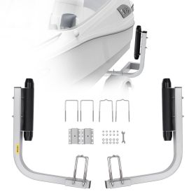 Marine Trailer Guide Set, 20.5' Flexibly Adjustable Poles, Pair of Steel Anti-Rust Guides, Durable Roller Support for Ski, Fishing