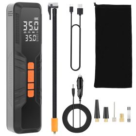 150PSI Portable Digital Tire Inflator: Cordless Pump/Power Bank