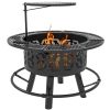 Outsunny 2in1 Fire Pit Grill – Emergency Cooking & Heat Source