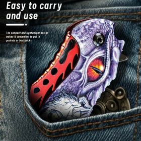 Portable Survival Knife - Compact for Wilderness & Outdoor Use