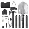 28in1 Survival Shovel & Axe - Folding Multitool/Emergency Gear