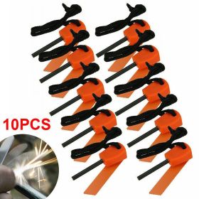 10x Ferro Rod Fire Starter Kit – Flint Steel Strikers/Survival Prep