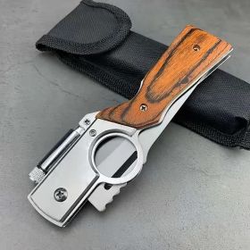 Tactical Survival Knife – Blade with Finger Grooves/Pocket Clip