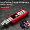 Mini Survival Wrench - Multi-Tool w/Interchangeable Hex Sockets