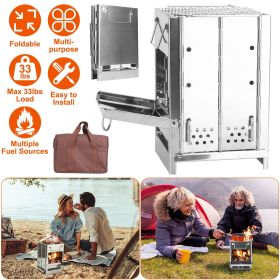 Foldable Wood Burning Camping Stove – Survival Cooking Gear