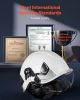 Industrial Safety Helmet with Visor and Earmuffs Adjustable Vented Hardhat