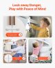 Child Safety Strap Locks 8 Pcs 3M Adhesive Cabinet Drawer Door Cupboard Latches
