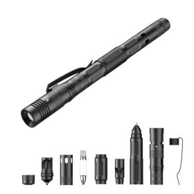 Tactical Self-Defense Pen – 6-in-1 EDC with 100LM Flashlight