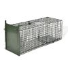 Steel Single Door Live Animal Trap Cage with Folding Handle
