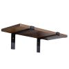 4-Pack-7.25" Heavy Duty Rustic Industrial Farmhouse Iron Metal Wall Floating Brace Support with Lip for DIY Open Shelving
