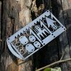 22-in-1 Survival Card Tool - Small Multifunction Emergency Gear
