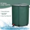 53gal Collapsible Rain Barrel: Water Storage for Emergency Use