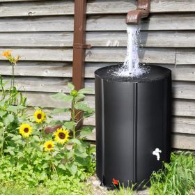 100gal Folding Rain Barrel - Portable for Emergency/Garden Use