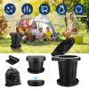 Retractable Portable Toilet: Collapsible Potty w/Adjustable Height