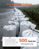 Empty Sandbags, 500 Packs 16 x 26 in, Heavy Duty Sand Bags Sacks with Ties, 50lb Capacity Woven Polypropylene Sandbags