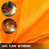 VEVOR 6 x 10 Ft Welding Blanket Orange Fiberglass Blanket Portable Fiberglass Fire Retardant Blanket Welding Mat Welding Fireproof Thermal Resistant I