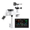 7-in-1 Wi-Fi Weather Station with APP, 7.5-Inch VA Display, Wireless Solar Powered Outdoor Sensor, Rain Gauge, Indoor Outdoor for Weather Forecast
