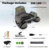 350lb Inflatable Fishing Float Tube with Rod Holder & Fish Ruler