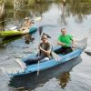 2 Person Inflatable Survival Kayak, Aluminum Paddles, Air Pump