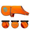High Visibility Waterproof Dog Vest Fleece Lined Safety Jacket