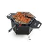 Portable Foldable Charcoal Grill with Rotatable Grill and Handles