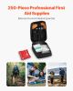 Survival First Aid Kit 250pcs – Emergency Medical/Trauma Bag