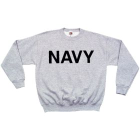 NAVY SWEATSHIRT GREY L
