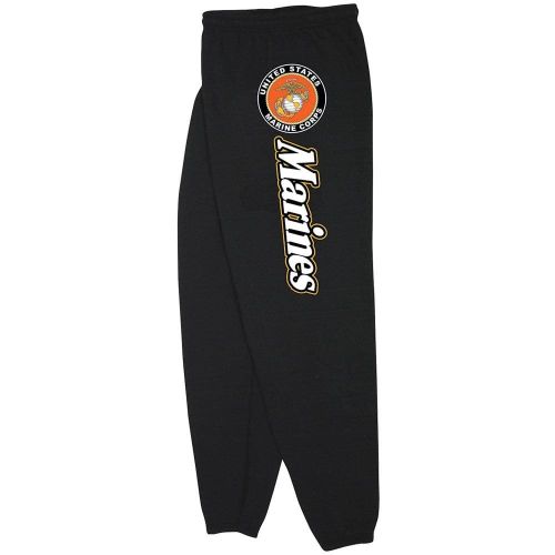 MARINES W/LOGO MENS SWEATPANT BLACK