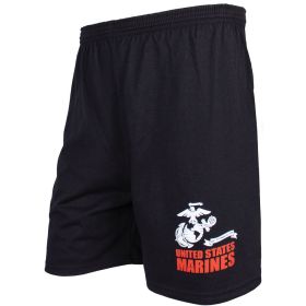 MEN'S BLACK RUNNING SHORT (Option: UNITED STATES MARINES XXXL)