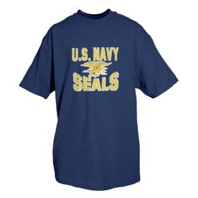 US NAVY SEALS T (Option: SHIRT NAVY BLUE XXL)