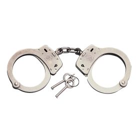 Smith & Wesson Carbon Steel Handcuffs - Double Lock Restraint (Color: Silver)